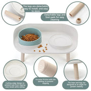 Pet Food Feeders Adjustable Dispenser