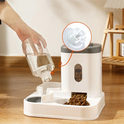 Pet Feeder and Water Dispenser for Cats: Plastic