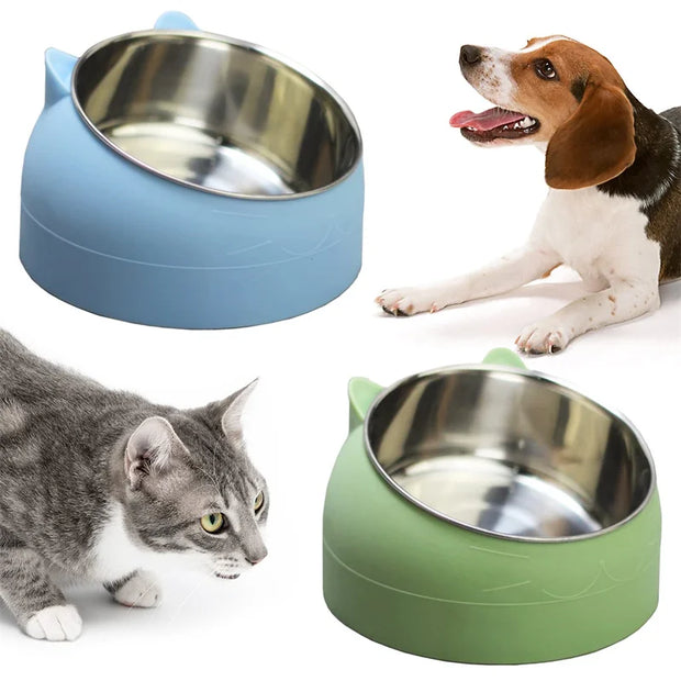 Pet Bowls Dog Food Water Feeder
